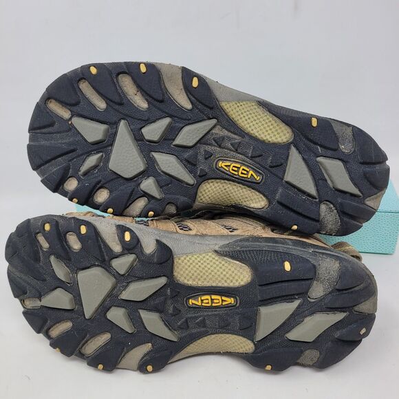 Keen Voyageur Mid Womens 6.5 Shoes Hiking Boots Leather Tan Brown 1010138 EXC - Picture 5 of 7